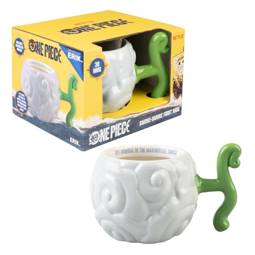 Grupo Erik Tasse One Piece Fruit du Démon, 600ml | Mug Café en Céramique, Tasse Originale Fruit du Démon One Piece Moku Moku no Mi, Idée Cadeau Geek