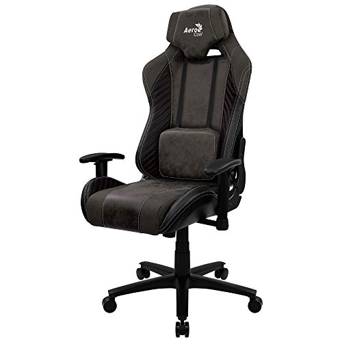Aerocool-BARON-Silla-Gaming-AeroSuede-Transpirable-Respaldo-Ajustable-Negro