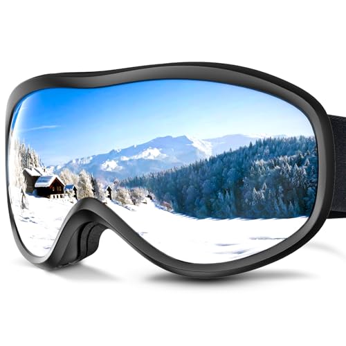 【Campo visivo ergonomico e ampio】 il design sferico delle lenti degli occhiali da sci non solo è altamente resistente agli urti, ma offre anche un campo visivo ultra-ampio fino a 180°, riducendo significativamente gli angoli ciechi. Il tessuto in spugna traspirante di alta qualità e la fascia regolabile garantiscono un utilizzo confortevole e asciutto per lunghi periodi