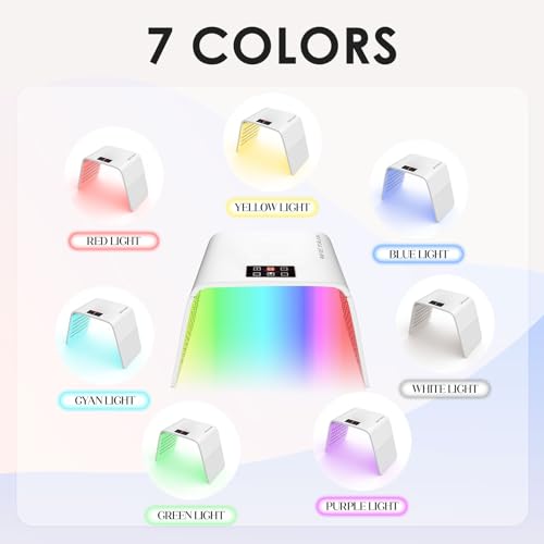 Weyais Red-Light-Therapy, Red Light Therapy For Face, 7 Colors Facial Led Light Therapy Face Mask,Spa Equipment For Skincare At Home thumb #1