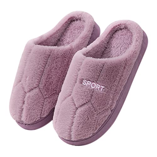 Slippers for Women & Men Warm Fuzzy Comfort Memory Foam House Slides Pillow Soft Winter Indoor Cozy Bedroom Shoes3