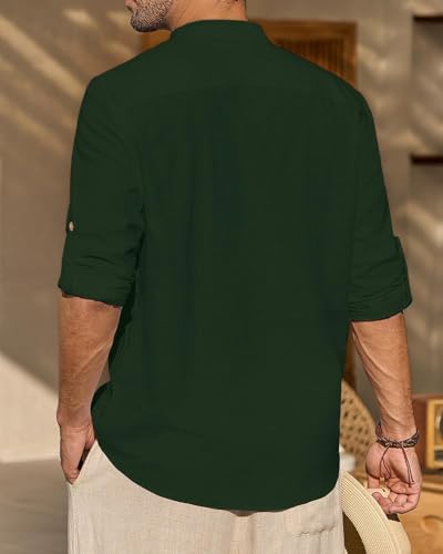 Image of Univibe Men Solid Cotton Blend Straight Kurta Shirt