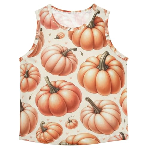 susiyo Autumn Ripe Pumpkins Boys Sleeveless Tank Top Girls Athletic T Shirt