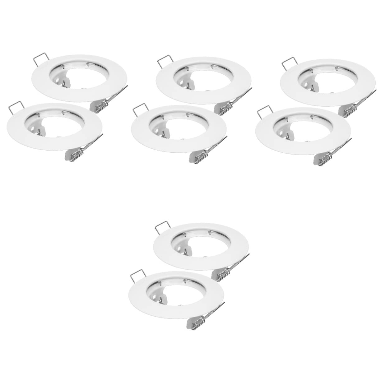 HOMSFOU 8pcs Recessed Lighting Trim Recessed Light Cover Can Light Trim Cover for Living Ceiling for Ceiling Bezel