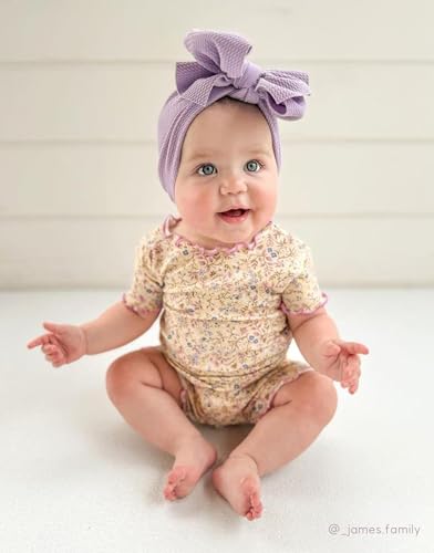 moimoln 6M-8Y Soft Cotton Modal Baby Toddler Pajamas Boys Girls Snug fit Pjs Daily Short Summer Flower Character4