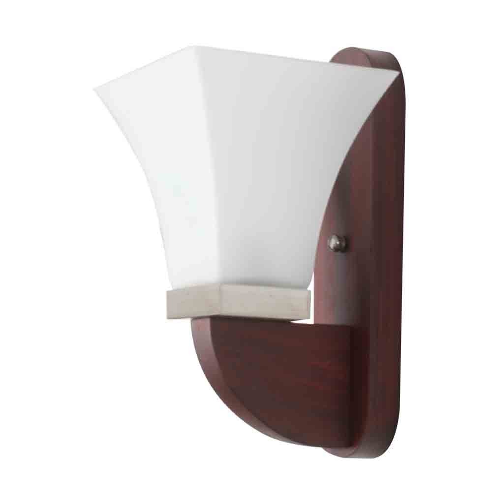 LeArc Designer Lighting : WL1815 : Contemporary Glass-Metal-Wood Wall Lights