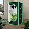 Green Hut Grow Tent 24"x24"x48" 600D Mylar Hydroponic Indoor Grow Tents with Observation Window, Removable Floor Tray and Tool Bag for Indoor Plant Growing 2x2 #1