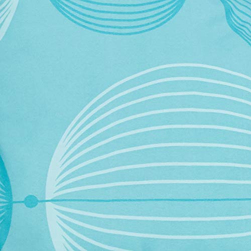 Image of Amazon Basics Full /Queen Comforter Set with Geometric Sheets, 7-Piece Industrial Teal Bedding, Lightweight Microfiber Bed-in-a-Bag