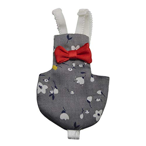 H HILABEE Verpakking met 2 zachte luiers voor vogels, ademende stoffen luiers, voor vogels, grijs, blauw, M - Afbeelding 4