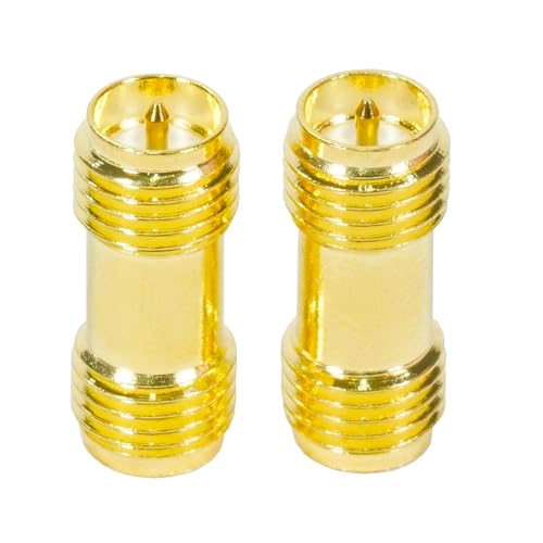 Fohevers 2 Pcs RP-SMA Female Jack to SMA Female Connector RF Coaxial Coax Adapter for Antenna Radio WiFi Router FPV Dron Mobile - Image 2
