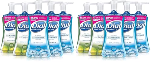 Image of Dial Complete Antibacterial Foaming Hand Soap, 2-Scent Variety Pack, Spring Water /Fresh Pear, 7.5 Fluid Ounces Each, 5 count (Pack of 2)