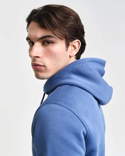 Gant Para Hombre. 2007058 Sudadera Con Capucha Shield Azul (L), Casual, AlgodóN - 5