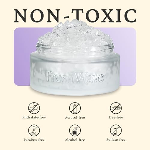 Image of Fresh Wave Odor Removing Gel Eco-Refill, 63 oz. Lavender Scent | 4 Empty Refillable Glass Jars | 4 Room Set