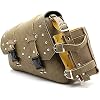 Motorcycle Side Bag Saddlebags PU Leather Motorcycle Swingarm Bag Tool Storage Bag (Left side)