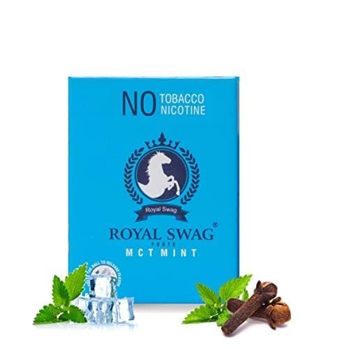 Ayurvedic Herbal Cigarettes 100% Tobacco Free 100% Nicotine Free Cigarettes Mint Flavoured | Smoking Cessation(Pack Of 20)