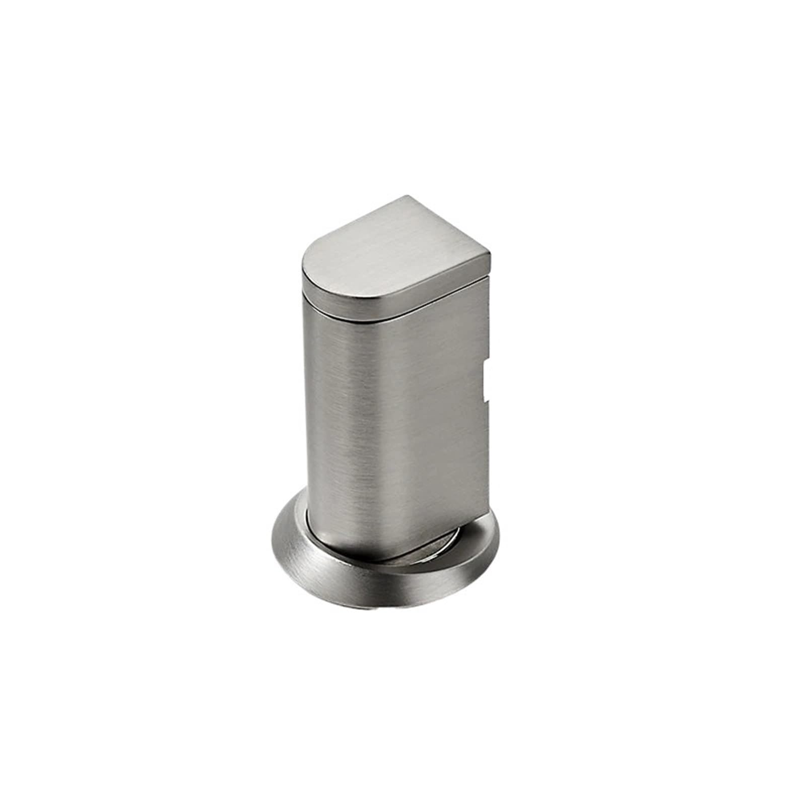 Tope de puerta magnético acero inoxidable, soporte ajustable sin clavos, Hardware, anticolisión, 2 uds para Puertas de Madera(Silver)