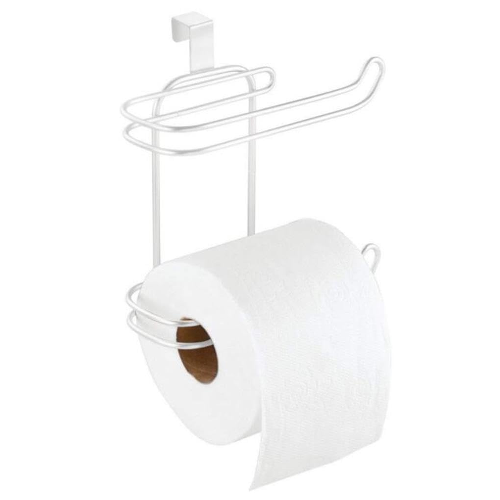 Wall Mounted Paper Holder Hanging Towel Rack Home Household Dormitory Washroom Bathroom Tissues Roll Shelf Stand White