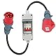 Adapter 32A Stecker auf 16A Kupplung,1 Meter Verlängerungskabel, Anschlusskabel mit Stecker,Starkstrom Verteiler, Benutzt für Elektrogeräte Anschließen Usw