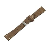 OATIPHO Correa De Piel De Ante Correa De Reloj Banda Correa De Repuesto Reloj De Pulsera Hebilla De Acero Accesorios Para Hombres Watches Reemplazo De Correas De Reloj Dark Green Cuero