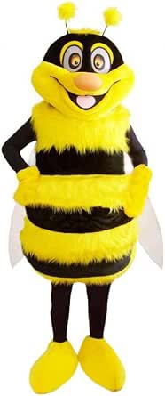Amazon.com: Eamior Happy Realistic Bee Mascot Costume for Adults Men ...