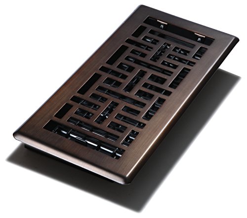 Decor Grates AJH410-RB-8 Floor Register, 4-Inch by 10-Inch, Bronze