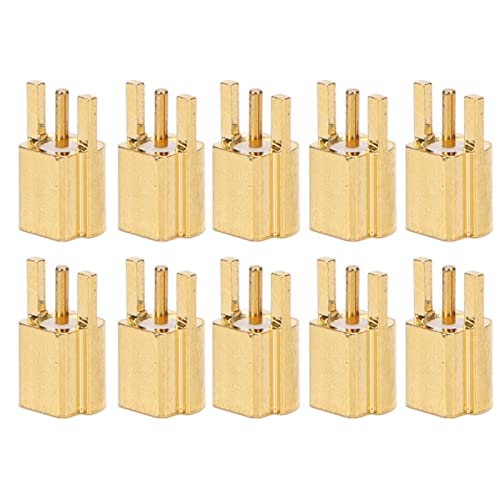 Respicefinem Mmcx Coaxial 7×5×1 10Pcs Mmcx Enchufe de 3 Clavijas de Conexión Hembra Coaxial de Rf Conector del Conjunto de la Ofc, Material de 50 ohmios
