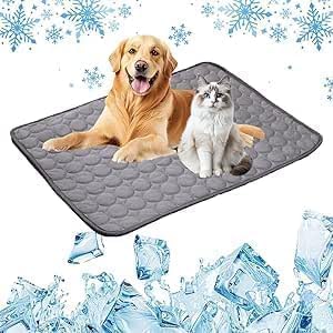 Cooling Mat For Cats Dog Cooling Mat Self Cool Gel Pet Cool Pad Mats For Dogs - Dog Summer Essentials - Great Dogs Cats In Hot Summer Large