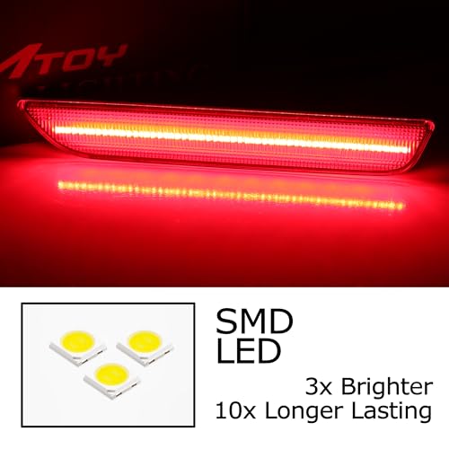 Lámpara LED lateral trasera roja para Ford Mustang 2010-14 miniatura 3