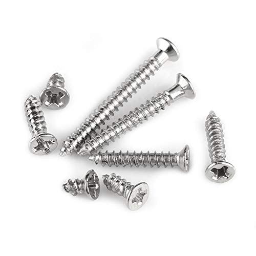 Kit 800 tornillos autorroscantes M2 cabeza plana miniatura 4