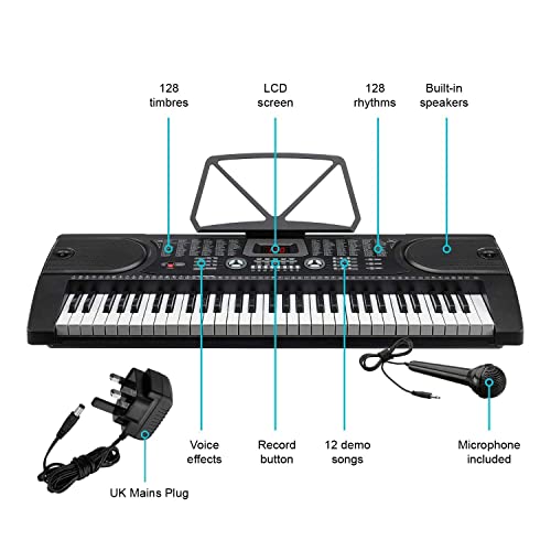 61-Keys-Electronic-Teaching-Keyboard-Digital-Music-Piano-Instrument-Microphone-by-Crystals