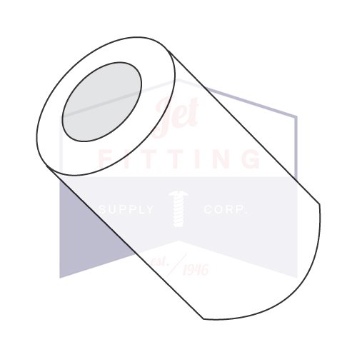 3/16" OD Round Spacers / #4 x 1/8" / Nylon/Outer Diameter: 3/16" | Hole Size: #4 | Length: 1/8" (Quantity: 1,000 pcs) Made in USA