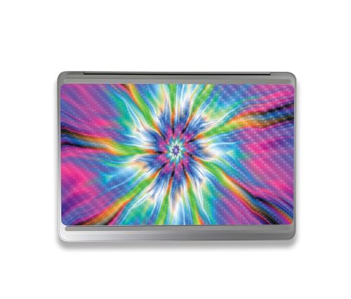 Image of MightySkins Carbon Fiber Skin Compatible with Microsoft Surface Laptop Studio 2 (2023) Full Wrap Kit - Prismatic Vortex | Protective, Durable Textured Carbon Fiber Finish | Made in The USA