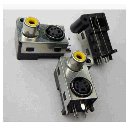 Davitu Electrical Equipments Supplies - S terminal DIN-428-2 4 core with AV/RCA socket DIN socket connector all copper