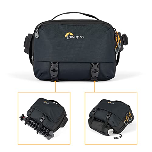 Image of Lowepro Trekker Lite SLX 120, Compact Camera Backpack with Tablet Pocket, Camera Bag for Full Frame Mirrorless, Tripod Attachment, Water Bottle Holder, Black