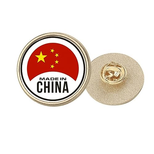 Broche ronde chinoise en métal doré M pour ajuster une robe trop large