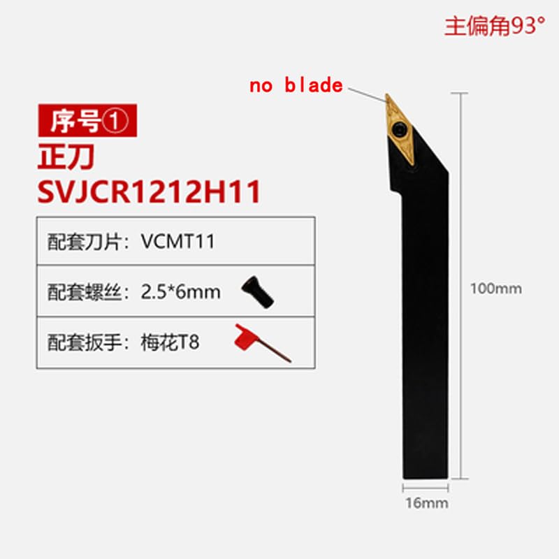 Porta herramientas torneado CNC SVJCR1616H11 para VCMT11 miniatura 2
