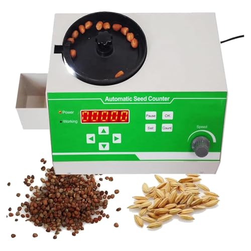 Contador automático de semillas de arroz y maíz con velocidad variable y microprocesador LED
