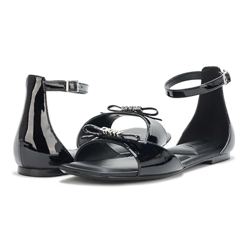 DKNY Women's Dazey Flat Ankle Strap Sandal with Logo3