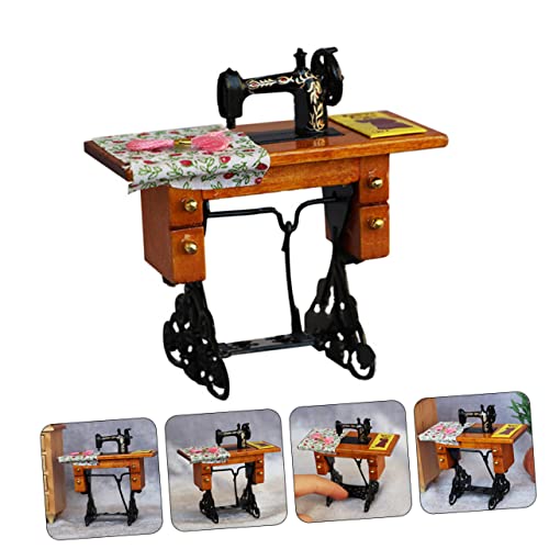 Zerodeko Casa De Bonecas Máquina De Costura Brinquedos Mecânicos Brinquedos Brinquedos De Mesa Playh