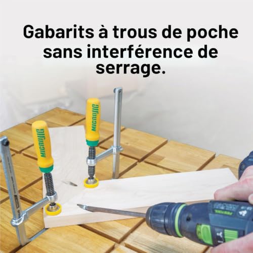Pinces à queue d'aronde MICROJIG GRR-Ripper serre-joint pour rail de guidage de menuiserie - 8