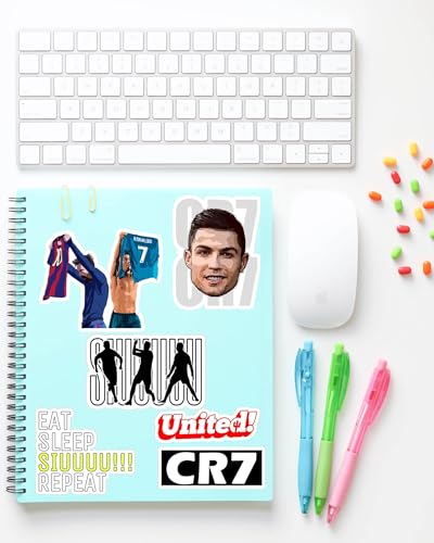 Image of Pack of 35 Random Cristiano Ronaldo Stickers for Laptop /Mobile /Mobile /Journal /Diary /Guiatar etc. (Pack of 35) (Ronald0)