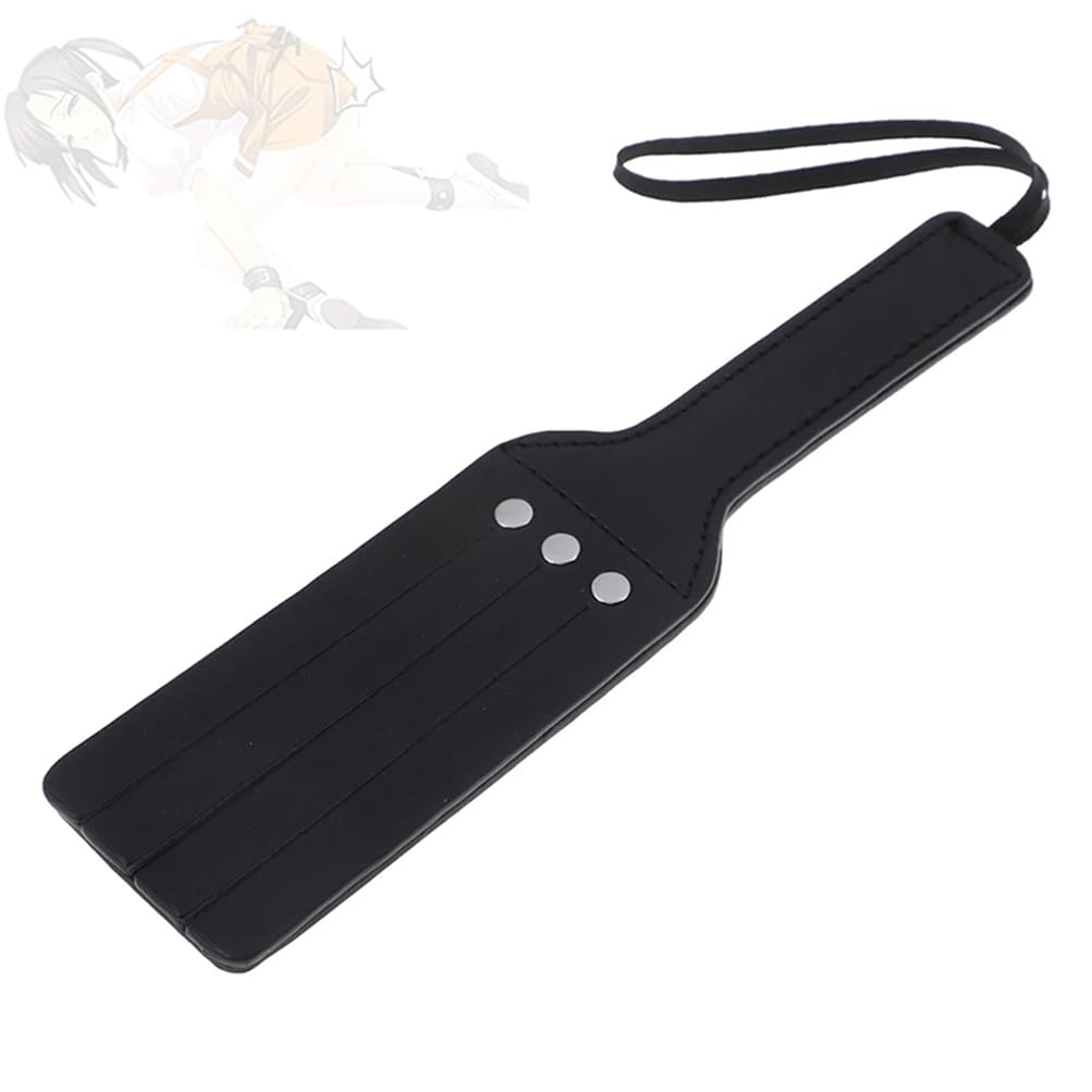 1 paleta de cuero suave negro, accesorio de personaje del juego