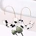 Acrylic Earrings Statement Tortoise Hoop Earrings Resin Wire Drop Dangle Earrings Fashion Jewelry For Women (Black and White)