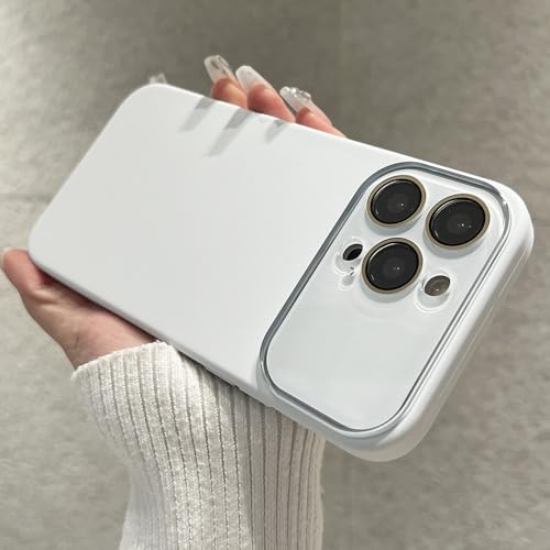 Coque iPhone 14 Pro blanc mat en silicone liquide idéale pour le quotidien
