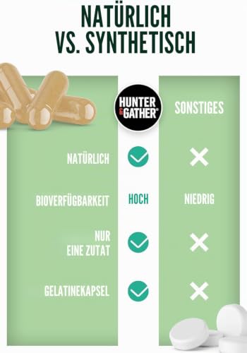 Hunter & Gather Lammleber und Herz Kapseln aus Ganztiernutzung – 90 Kapseln | Grasgefüttertem isländischen Lamm | 100% rohe gefriergetrocknete | Keine GMV-Fütterung, Antibiotika oder Hormone