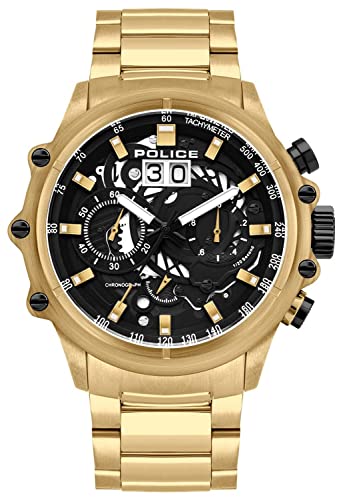 Police メンズ腕時計 アナログ表示 クオーツ ステンレス バンド PL.16018JSG-02M