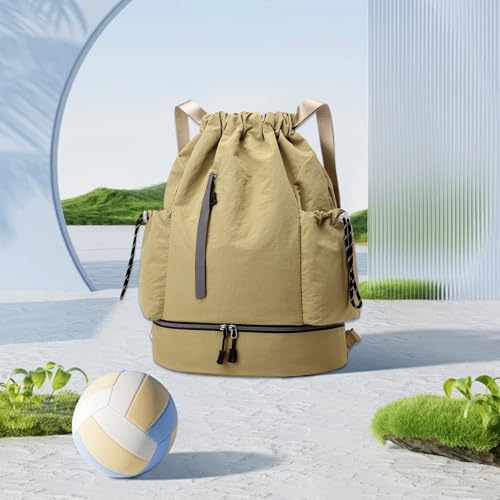 Drawstring Backpack Sports Gym Bag with Side Pockets Large Capacity Travel Backpack Waterproof or Basketball Football Picnic Hiking3