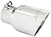 MBRP T5151 T304 Dual Wall Angled Tip (4-1/2" O.D, 3" Inlet, 8" Length)