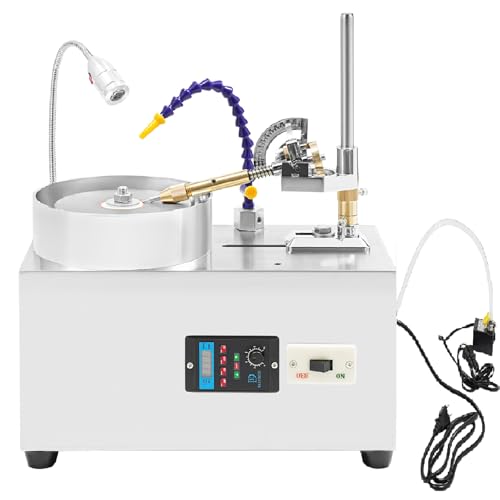 Gem Faceting Machine, 180W Jade Grinding Polishing Machine, 0-2800RPM Adjustable Speed, Rock Jewel Angle Polisher