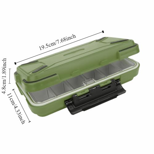 Caja Organizadora para Pesca Chiffonade con 30 Compartimentos, Plástico ABS Impermeable Verde miniatura 2